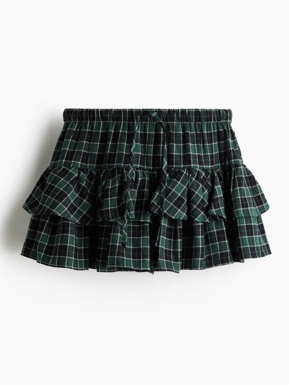 Tiered Drawstring Skirt